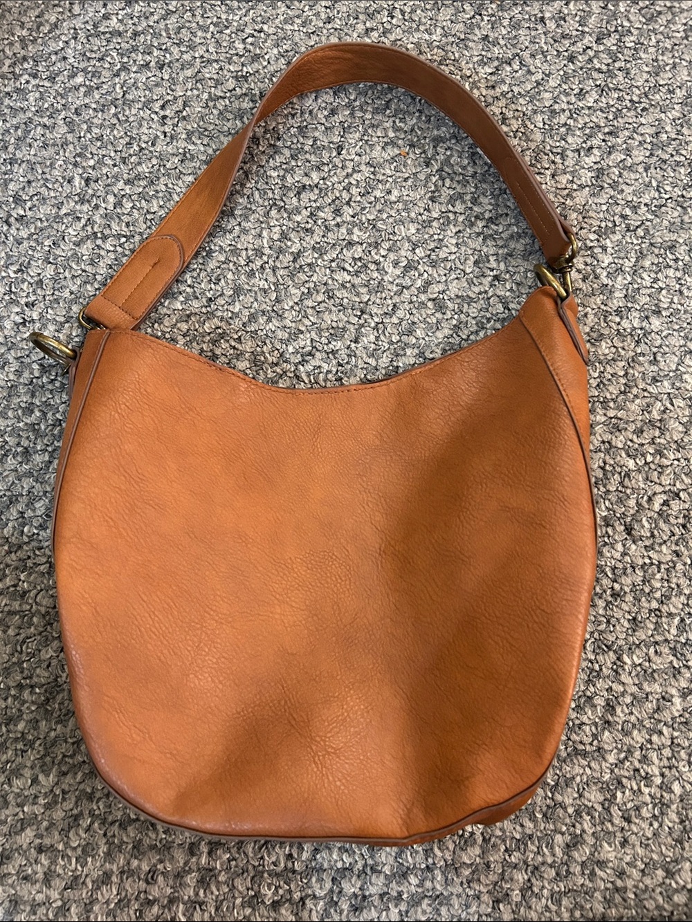 Classic Tan Leather Shoulder Bag